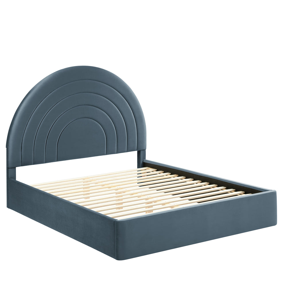 Solana Arched Performance Velvet Queen Platform Bed by Modway | Beds | Modishstore - 11