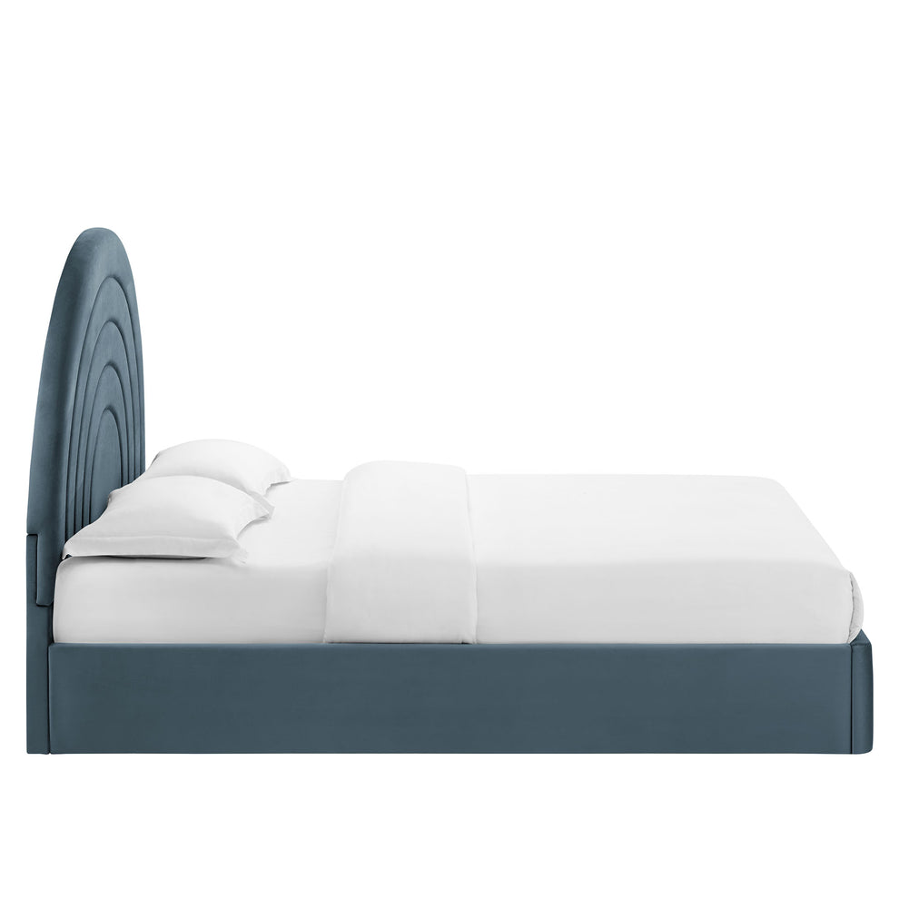 Solana Arched Performance Velvet Queen Platform Bed by Modway | Beds | Modishstore - 12
