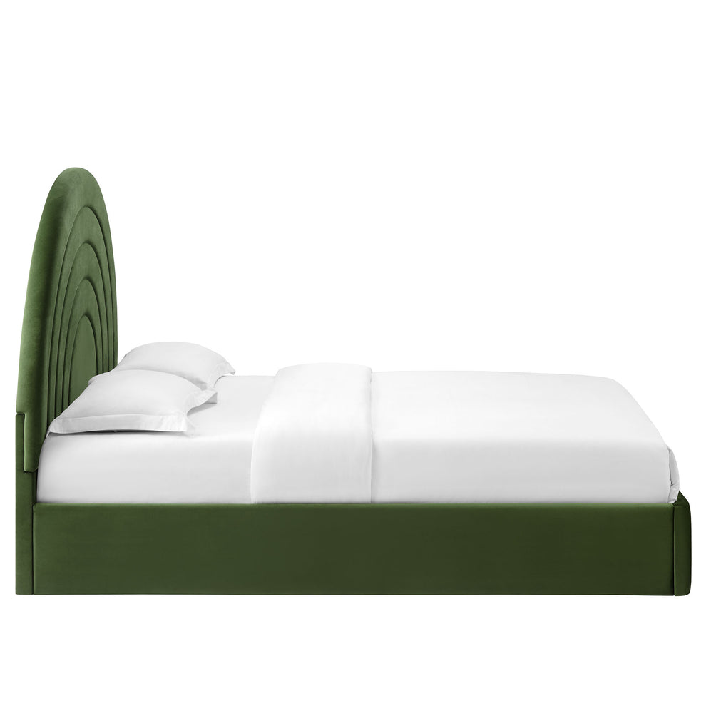 Solana Arched Performance Velvet Queen Platform Bed by Modway | Beds | Modishstore - 21