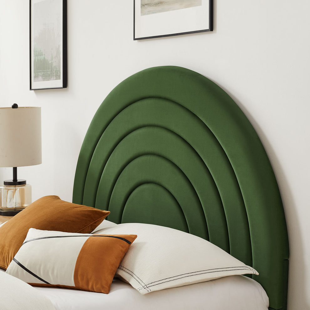 Solana Arched Performance Velvet Queen Platform Bed by Modway | Beds | Modishstore - 24