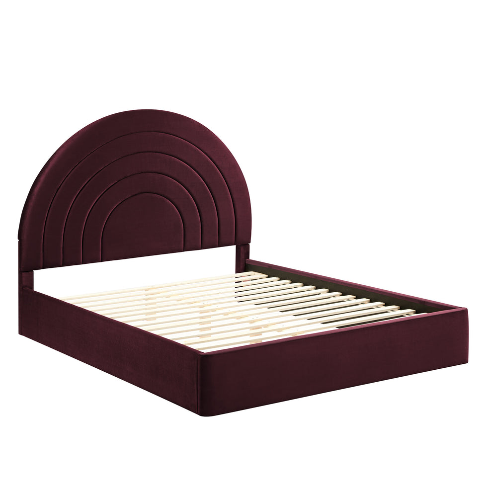 Solana Arched Performance Velvet Queen Platform Bed by Modway | Beds | Modishstore - 29
