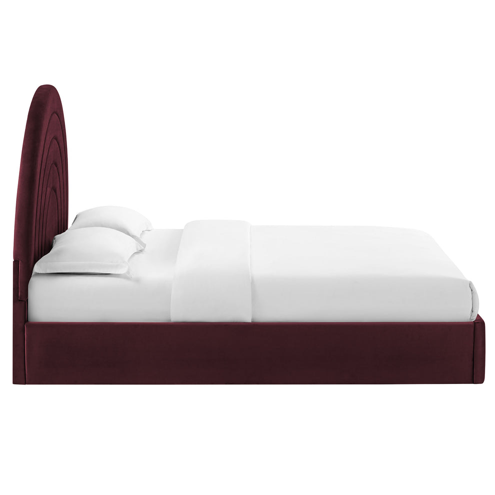 Solana Arched Performance Velvet Queen Platform Bed by Modway | Beds | Modishstore - 30