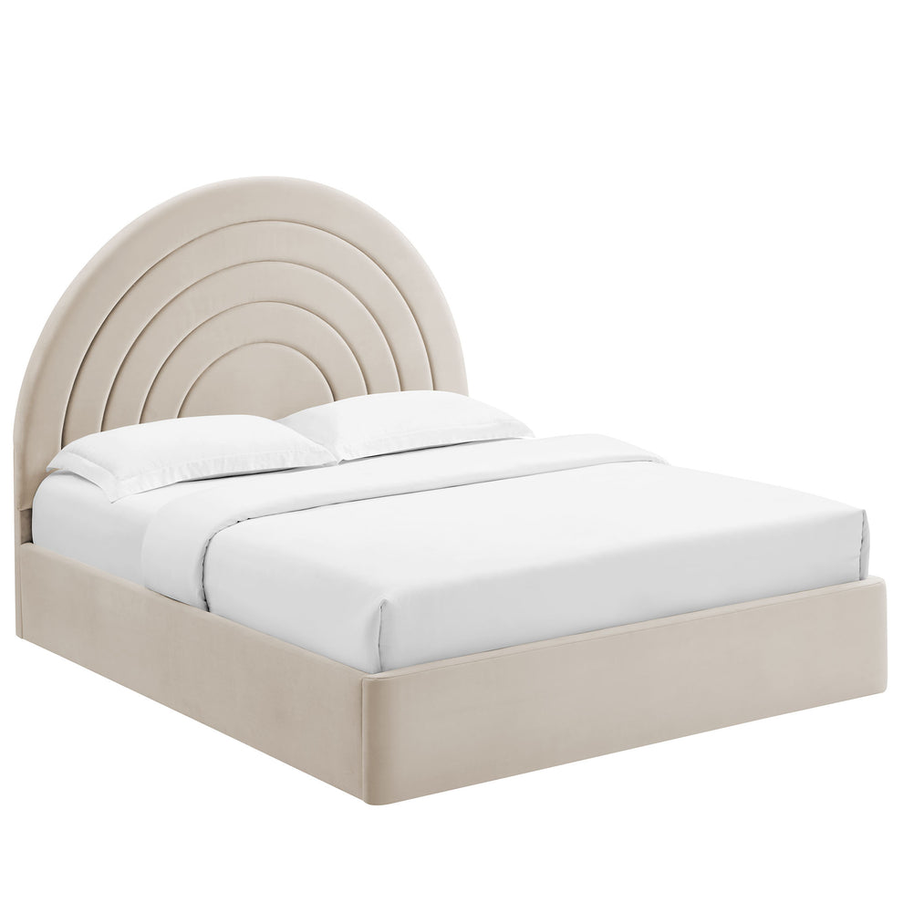 Solana Arched Performance Velvet King Platform Bed by Modway | Beds | Modishstore - 2