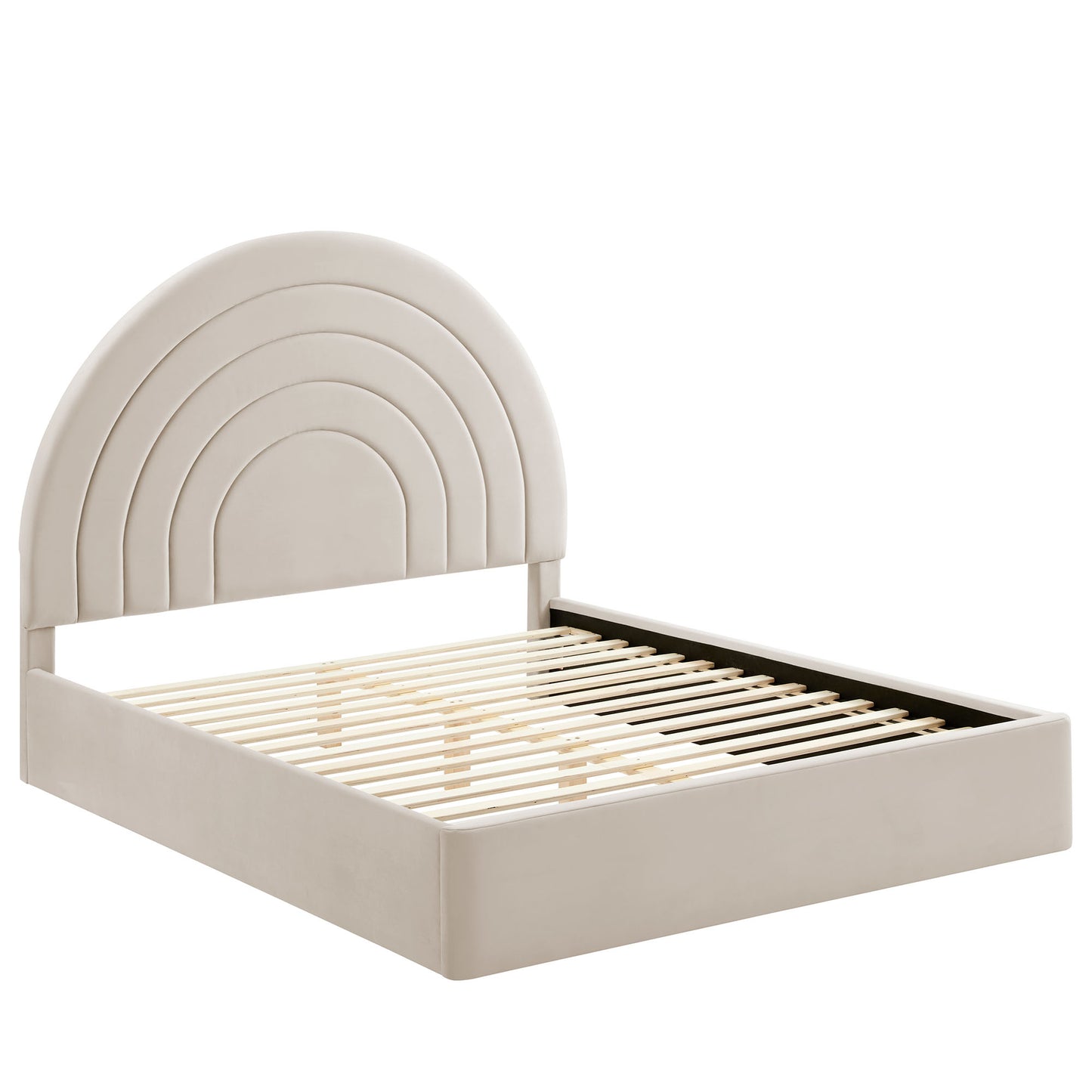 Solana Arched Performance Velvet King Platform Bed by Modway | Beds | Modishstore - 3