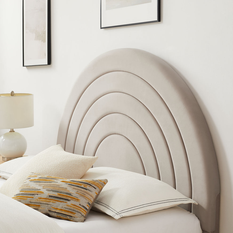 Solana Arched Performance Velvet King Platform Bed by Modway | Beds | Modishstore - 7