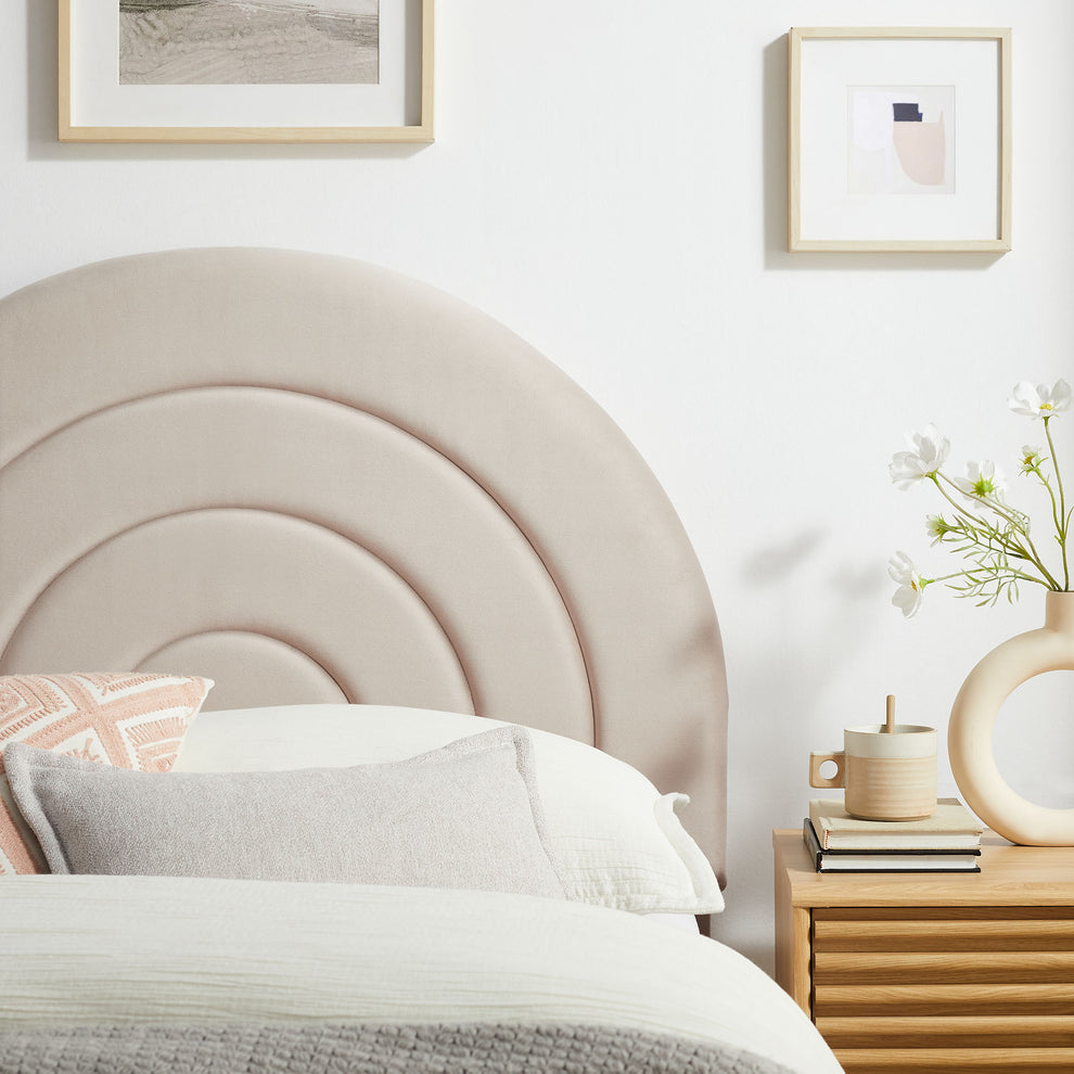Solana Arched Performance Velvet Twin Headboard by Modway | Headboards | Modishstore - 5