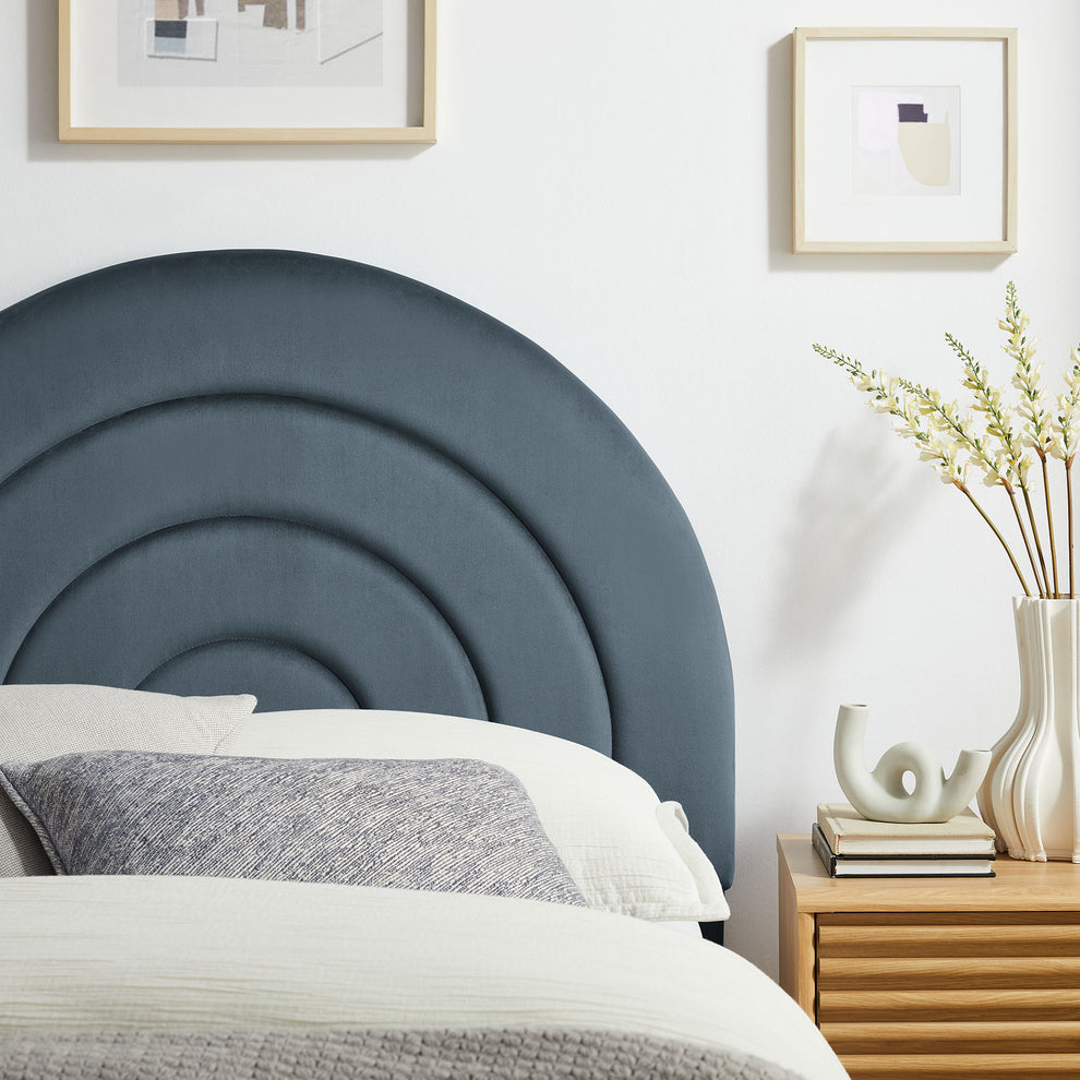 Solana Arched Performance Velvet Twin Headboard by Modway | Headboards | Modishstore - 11