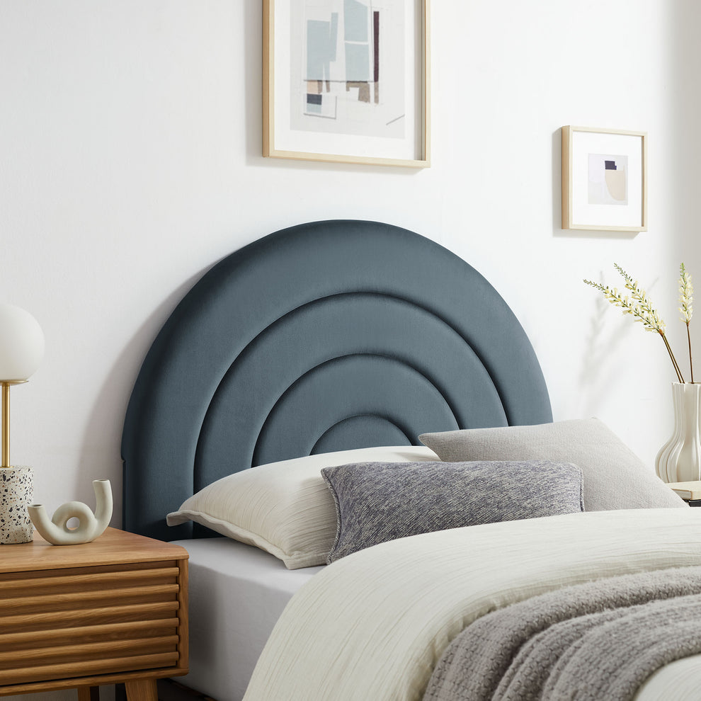 Solana Arched Performance Velvet Twin Headboard by Modway | Headboards | Modishstore - 12