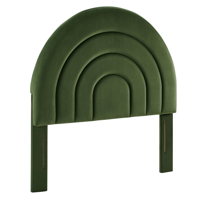 Solana Arched Performance Velvet Twin Headboard by Modway | Headboards | Modishstore - 15