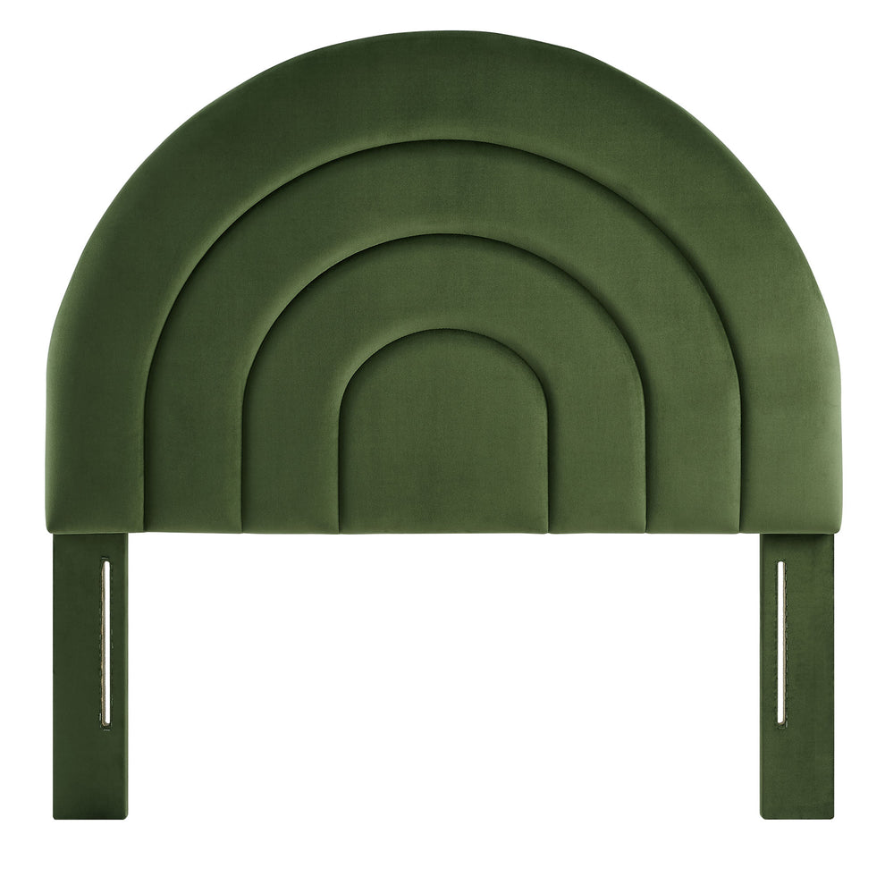Solana Arched Performance Velvet Twin Headboard by Modway | Headboards | Modishstore - 16