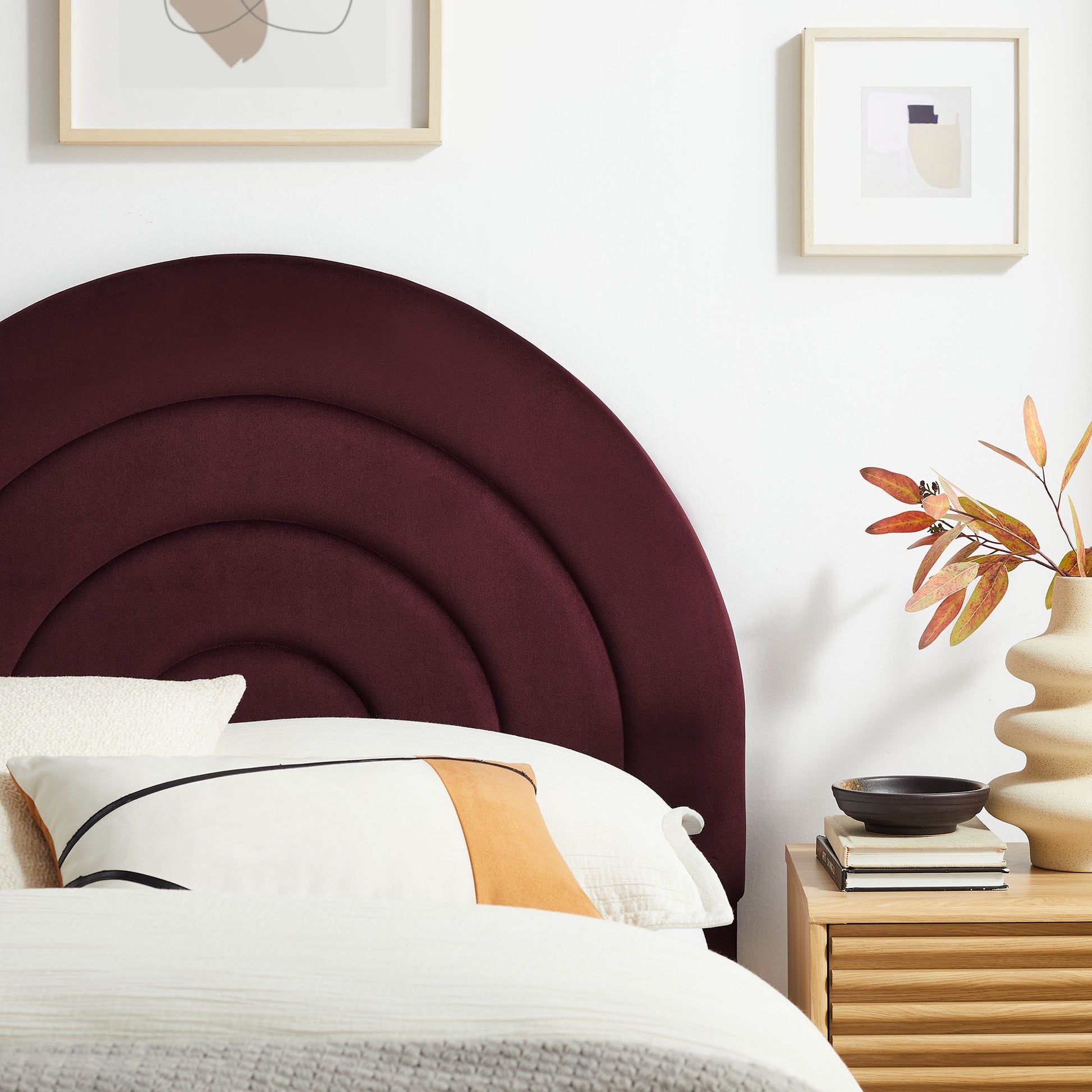 Solana Arched Performance Velvet Twin Headboard by Modway | Headboards | Modishstore - 25
