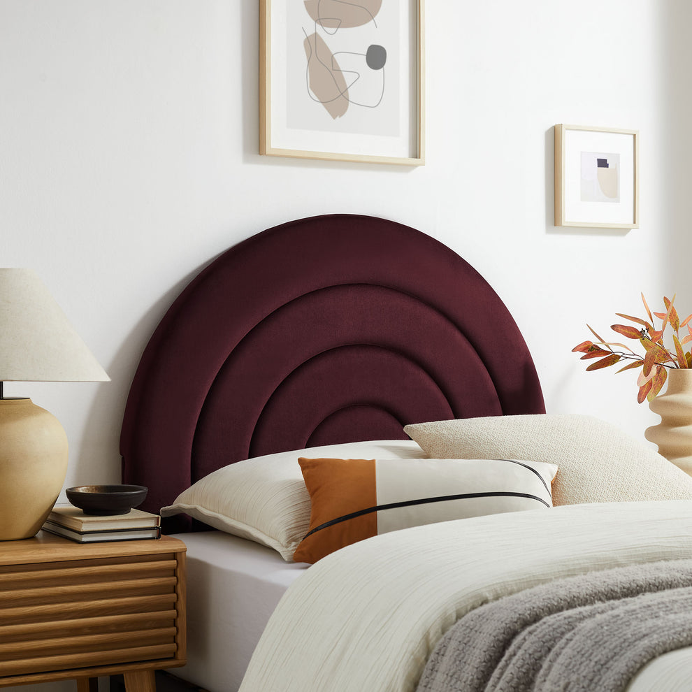 Solana Arched Performance Velvet Twin Headboard by Modway | Headboards | Modishstore - 26