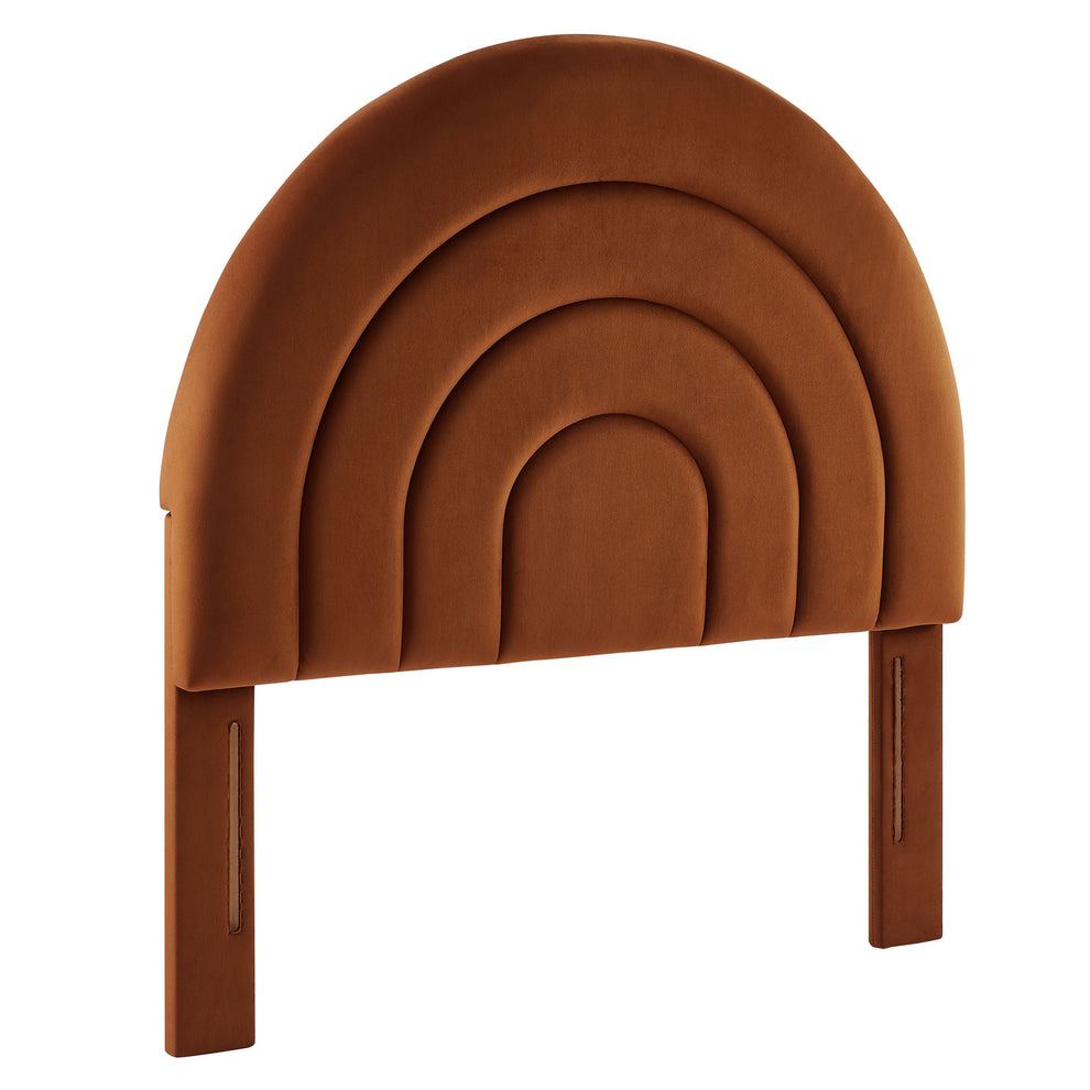 Solana Arched Performance Velvet Twin Headboard by Modway | Headboards | Modishstore - 29