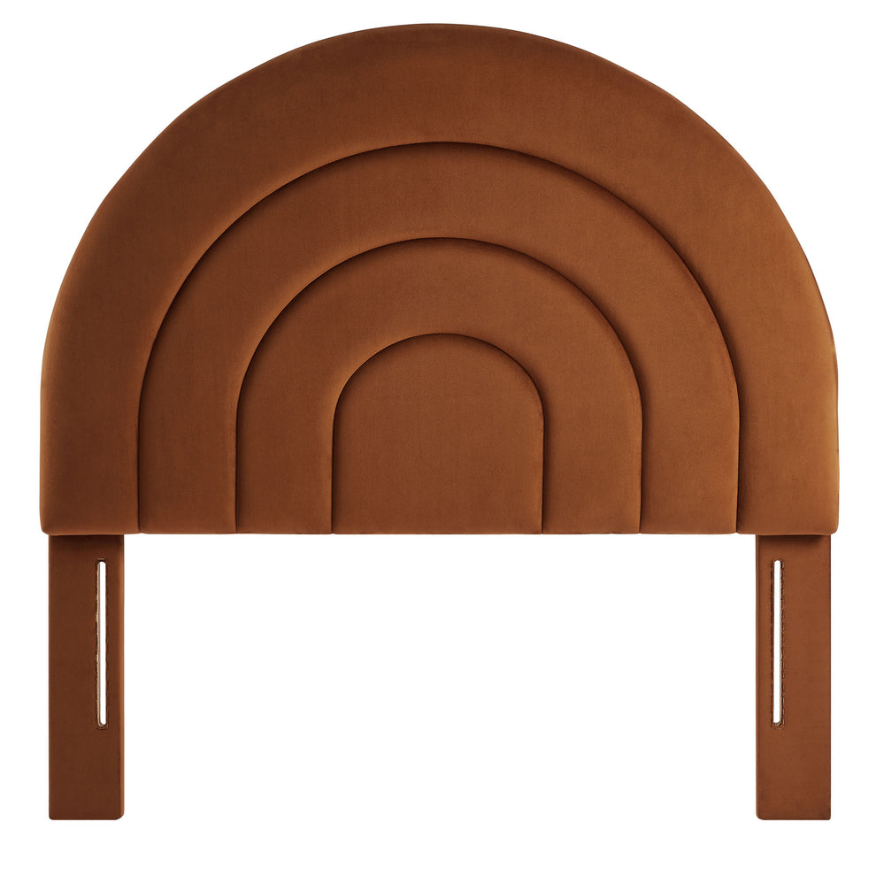 Solana Arched Performance Velvet Twin Headboard by Modway | Headboards | Modishstore - 30