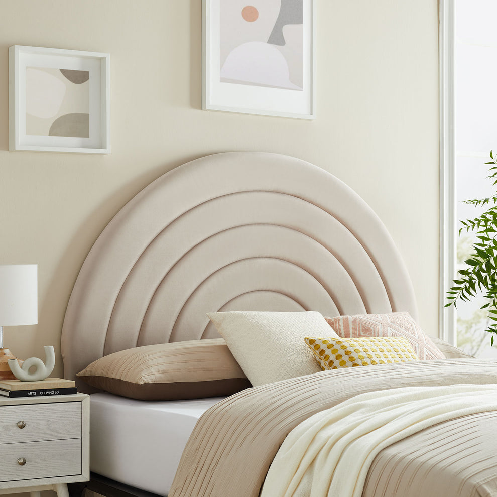 Solana Arched Performance Velvet Full Headboard by Modway | Headboards | Modishstore - 1