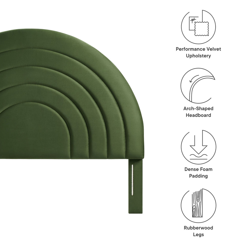 Solana Arched Performance Velvet Queen Headboard by Modway | Headboards | Modishstore - 20
