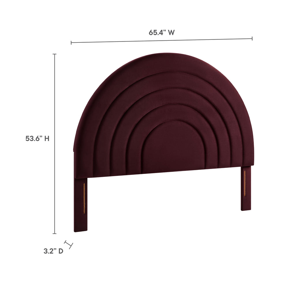 Solana Arched Performance Velvet Queen Headboard by Modway | Headboards | Modishstore - 28