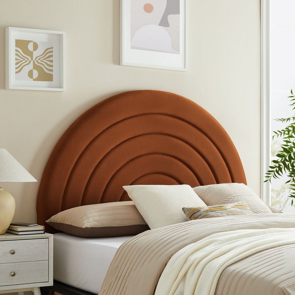 Solana Arched Performance Velvet Queen Headboard by Modway | Headboards | Modishstore - 33