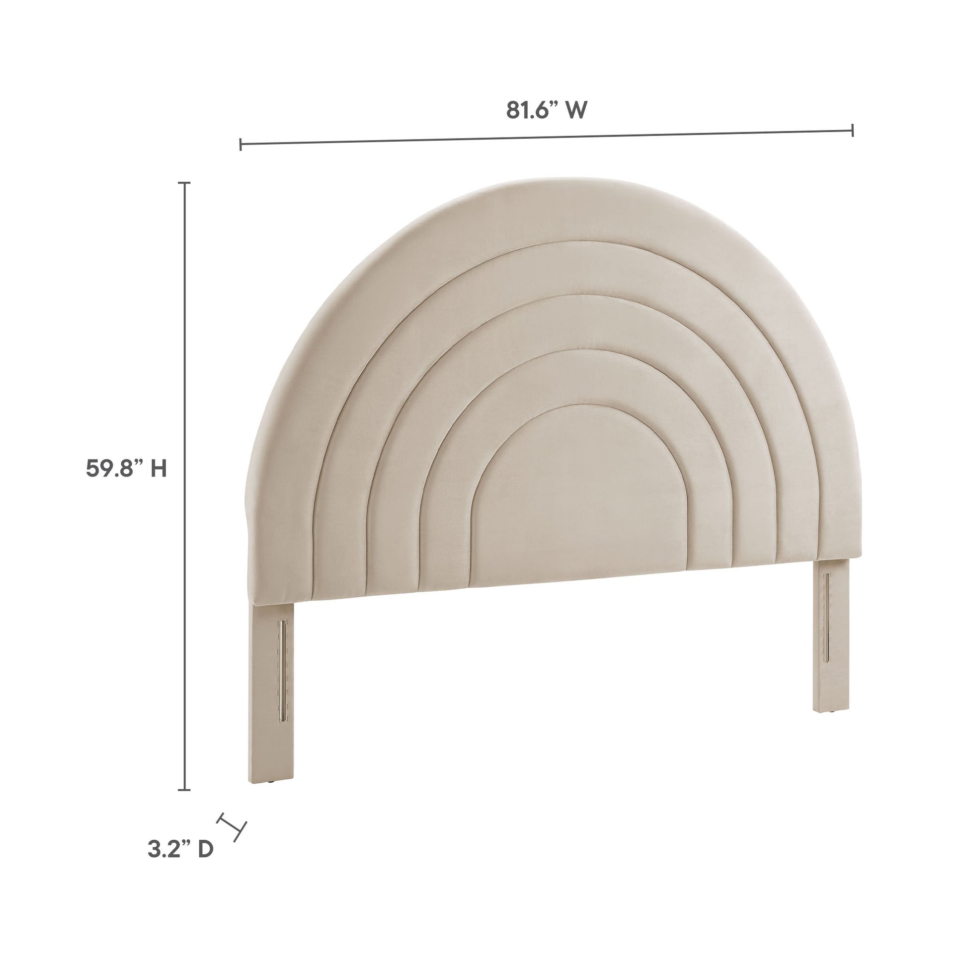 Solana Arched Performance Velvet King Headboard by Modway | Headboards | Modishstore - 7