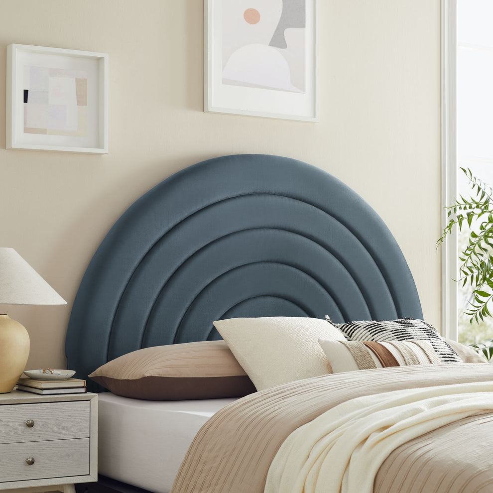 Solana Arched Performance Velvet King Headboard by Modway | Headboards | Modishstore - 12