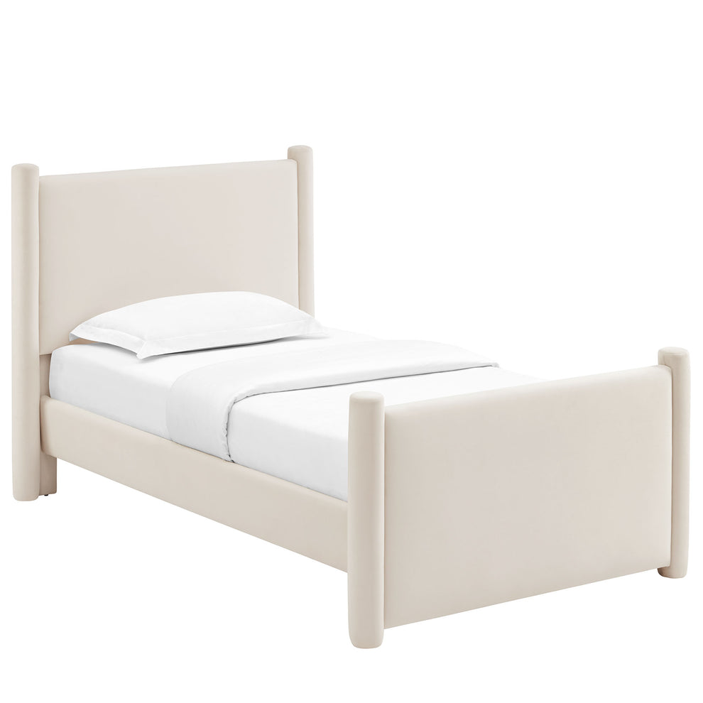 Rael Performance Velvet Twin Platform Bed by Modway | Beds | Modishstore - 2