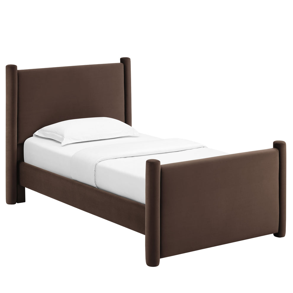 Rael Performance Velvet Twin Platform Bed by Modway | Beds | Modishstore - 10