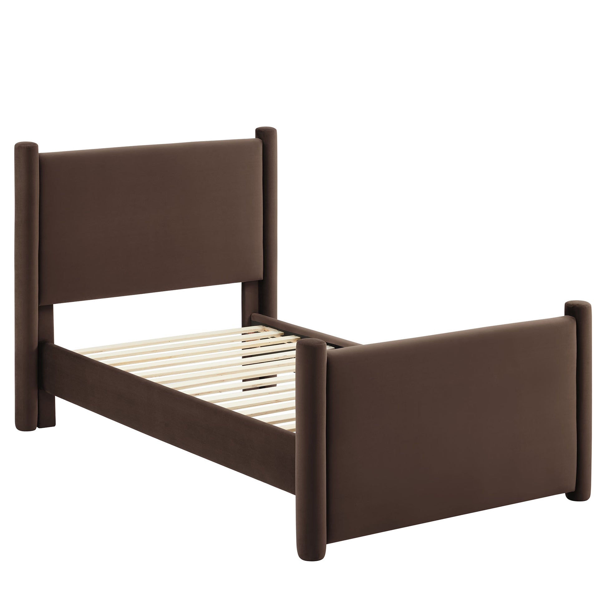 Rael Performance Velvet Twin Platform Bed by Modway | Beds | Modishstore - 11