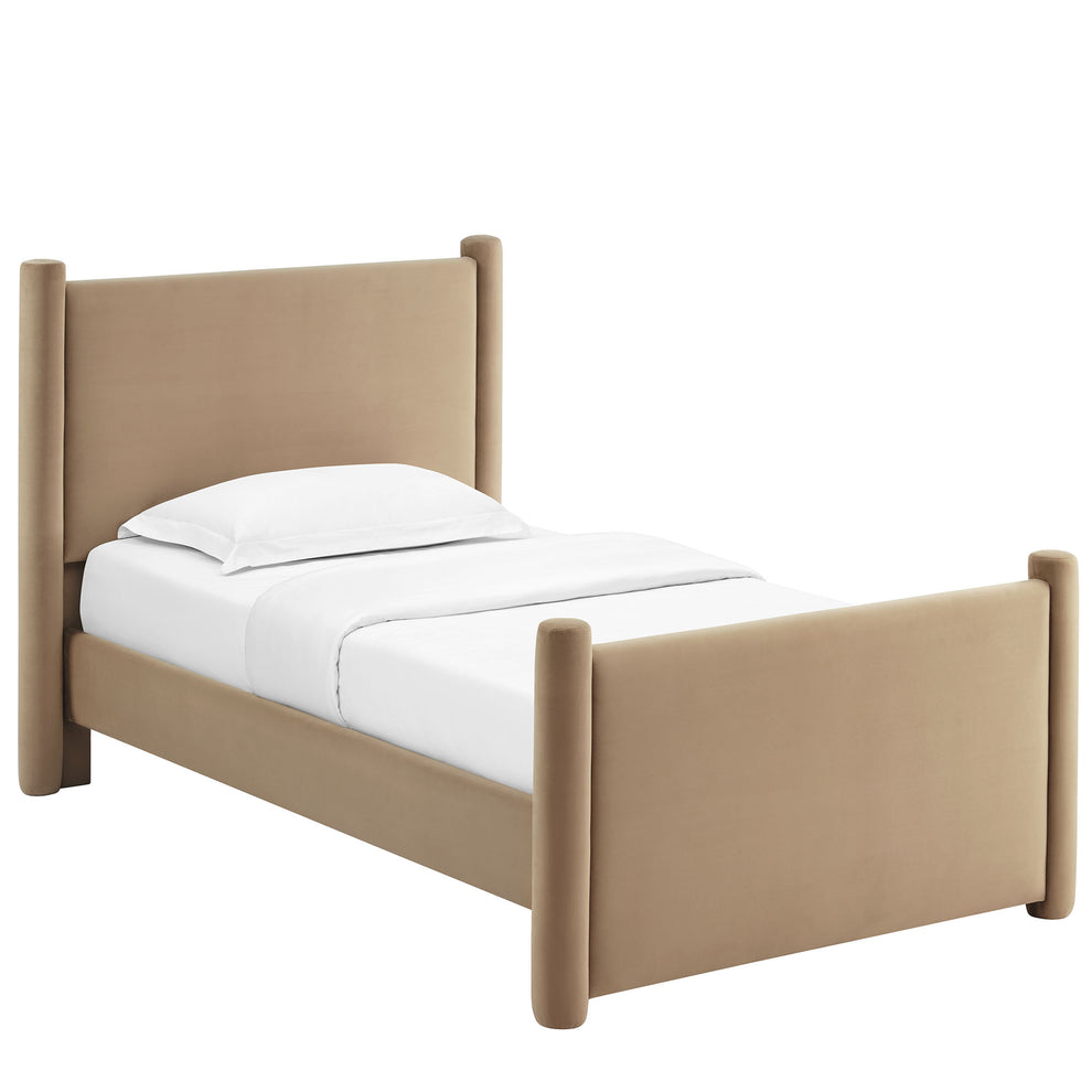 Rael Performance Velvet Twin Platform Bed by Modway | Beds | Modishstore - 28