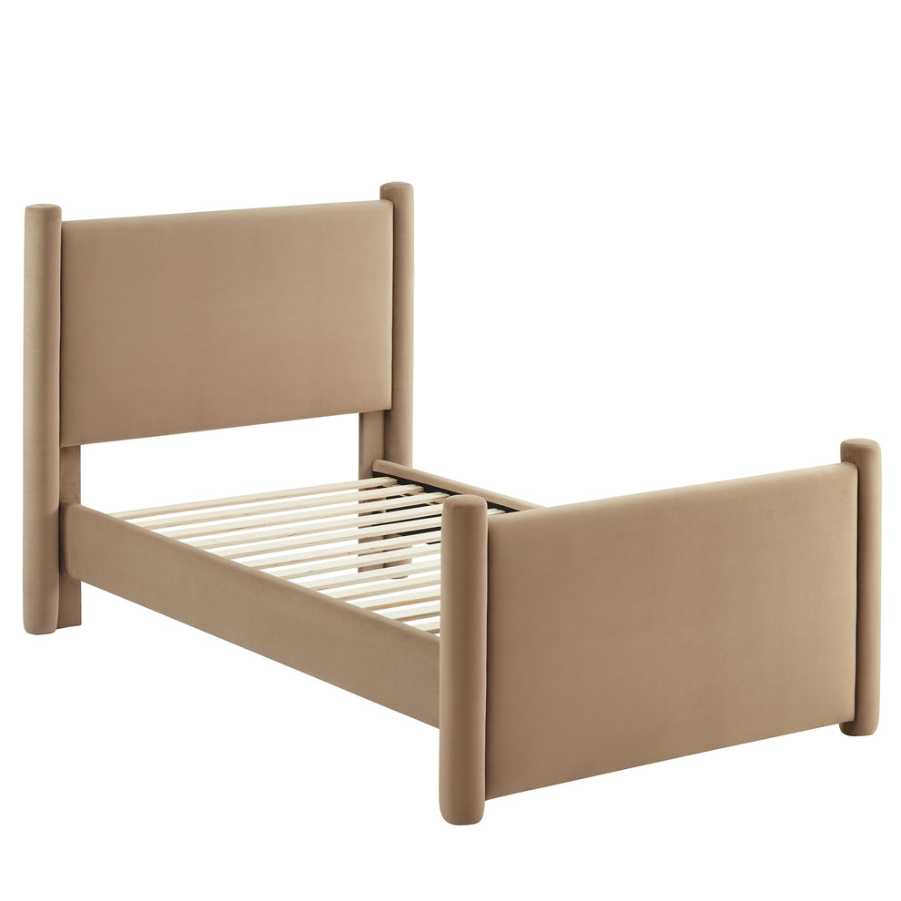 Rael Performance Velvet Twin Platform Bed by Modway | Beds | Modishstore - 29