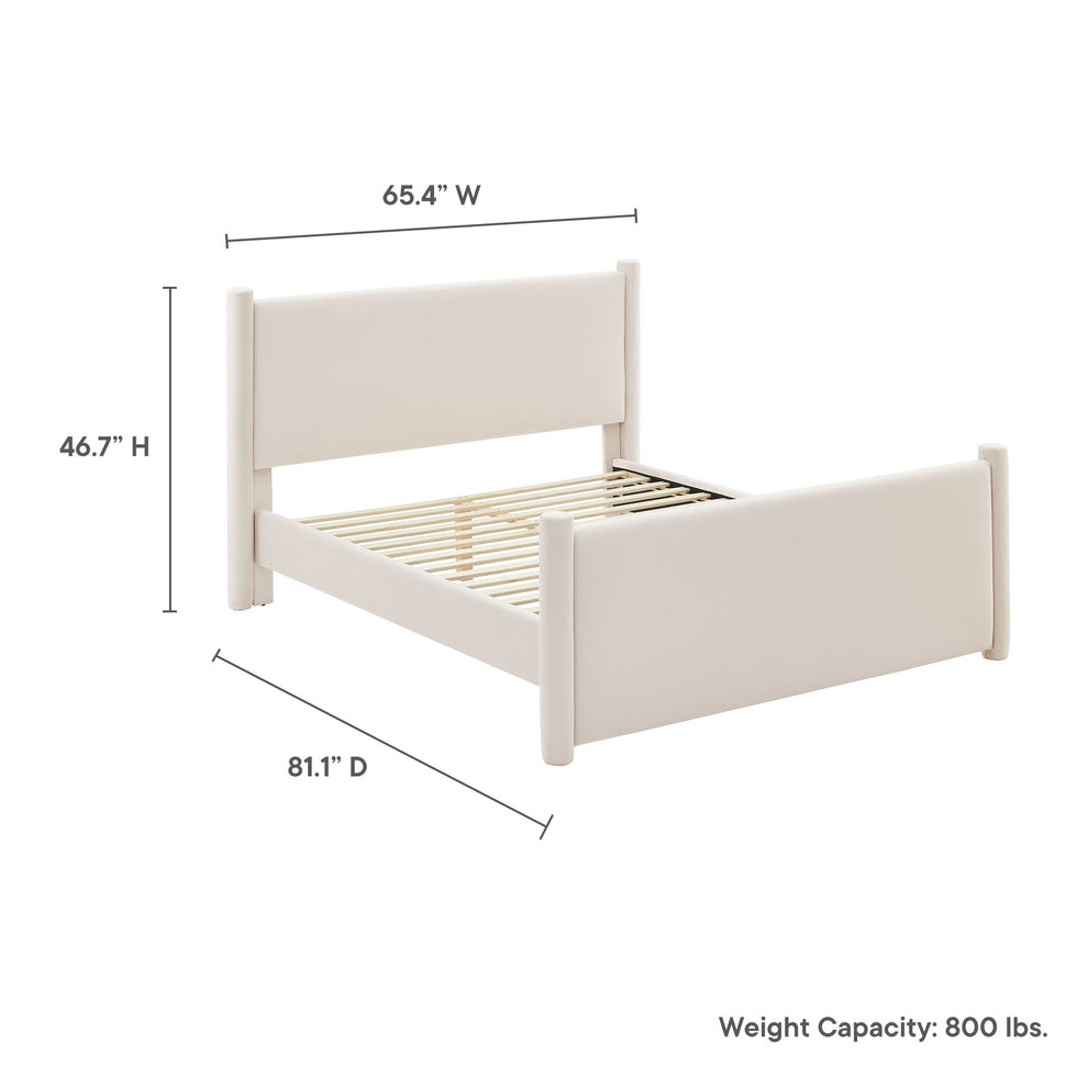 Rael Performance Velvet Full Platform Bed by Modway | Beds | Modishstore - 9
