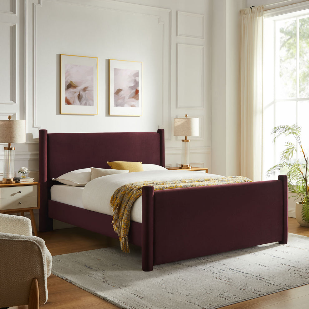 Rael Performance Velvet Full Platform Bed by Modway | Beds | Modishstore - 25