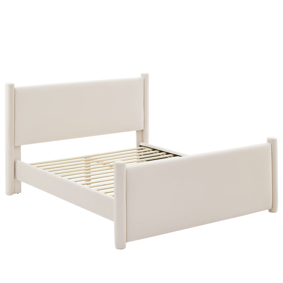 Rael Performance Velvet Queen Platform Bed by Modway | Beds | Modishstore - 3