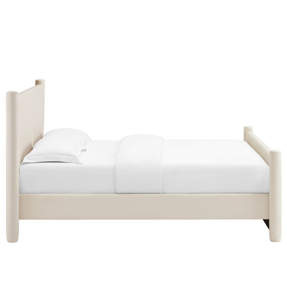 Rael Performance Velvet Queen Platform Bed by Modway | Beds | Modishstore - 4