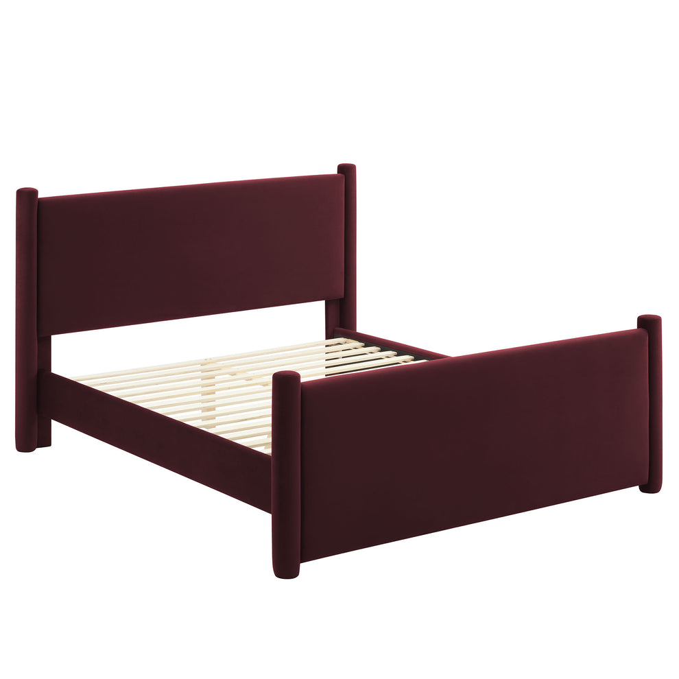 Rael Performance Velvet Queen Platform Bed by Modway | Beds | Modishstore - 20