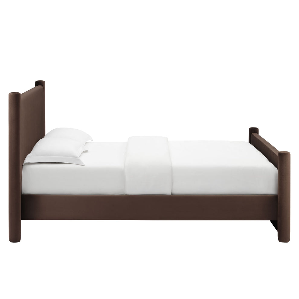 Rael Performance Velvet King Platform Bed by Modway | Beds | Modishstore - 12