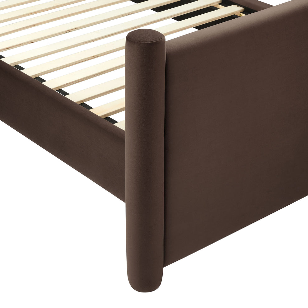 Rael Performance Velvet King Platform Bed by Modway | Beds | Modishstore - 14