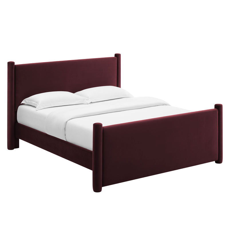 Rael Performance Velvet King Platform Bed by Modway | Beds | Modishstore - 19
