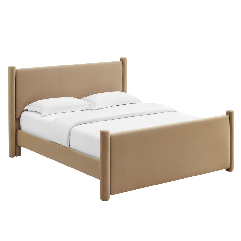 Rael Performance Velvet King Platform Bed by Modway | Beds | Modishstore - 28