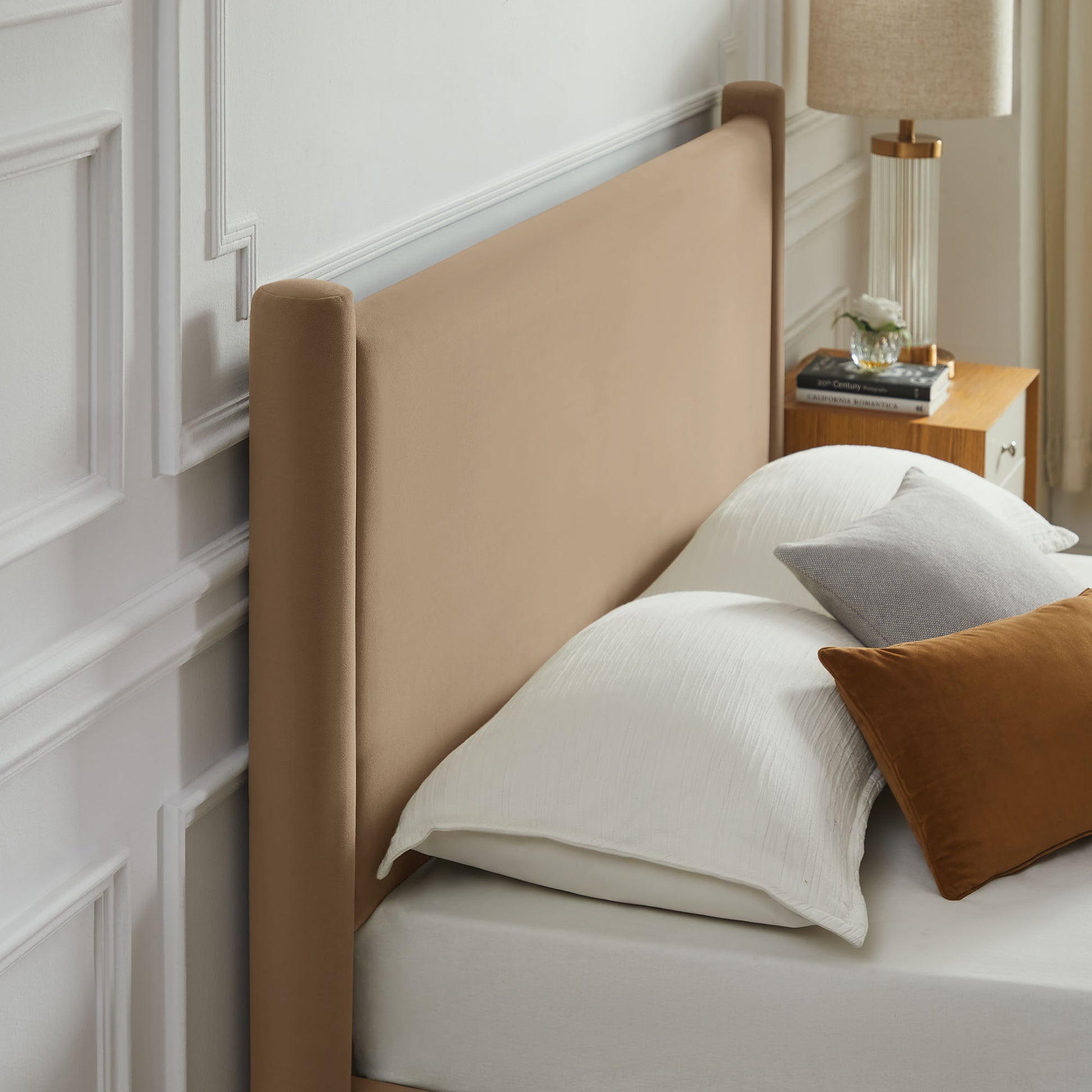 Rael Performance Velvet King Platform Bed by Modway | Beds | Modishstore - 33