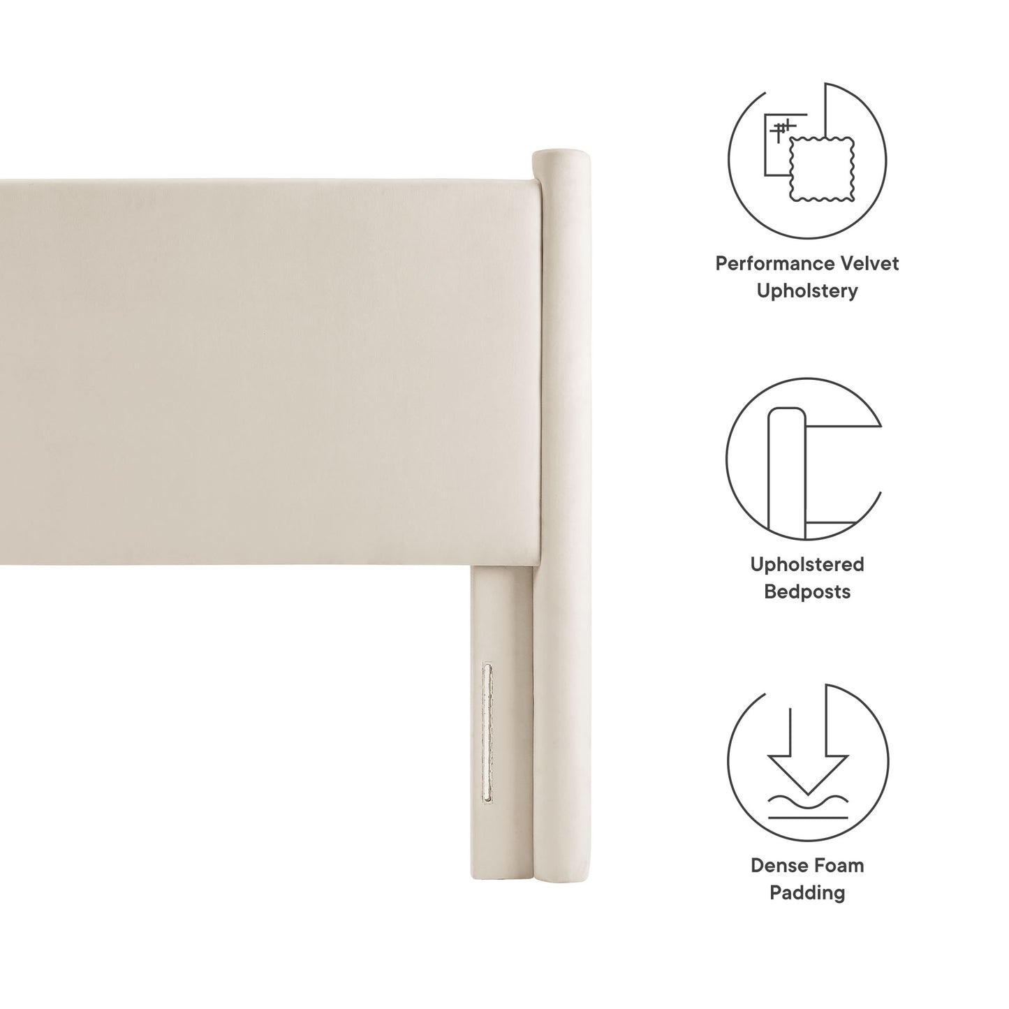 Rael Performance Velvet Twin Headboard by Modway | Headboards | Modishstore - 6