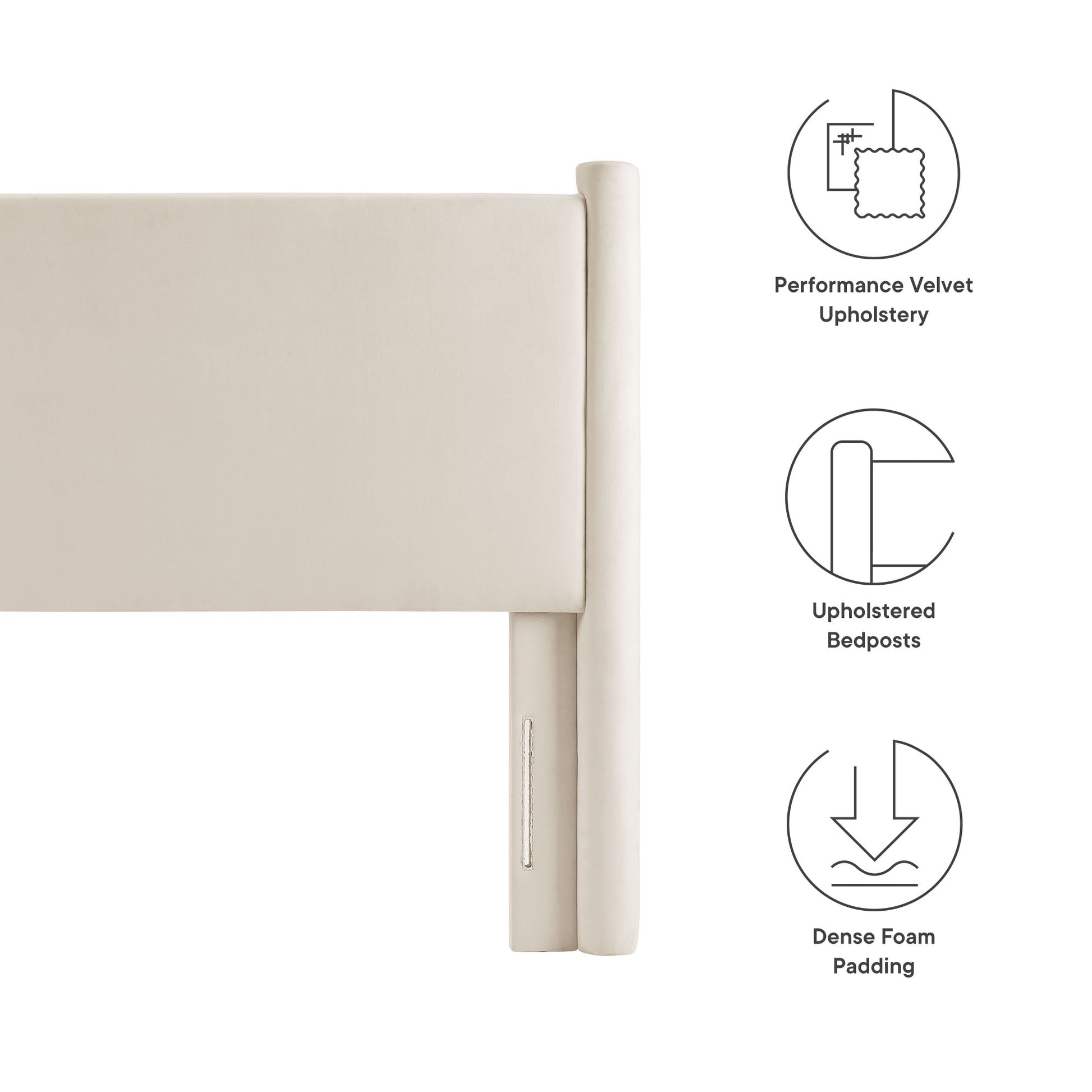 Rael Performance Velvet Twin Headboard by Modway | Headboards | Modishstore - 6