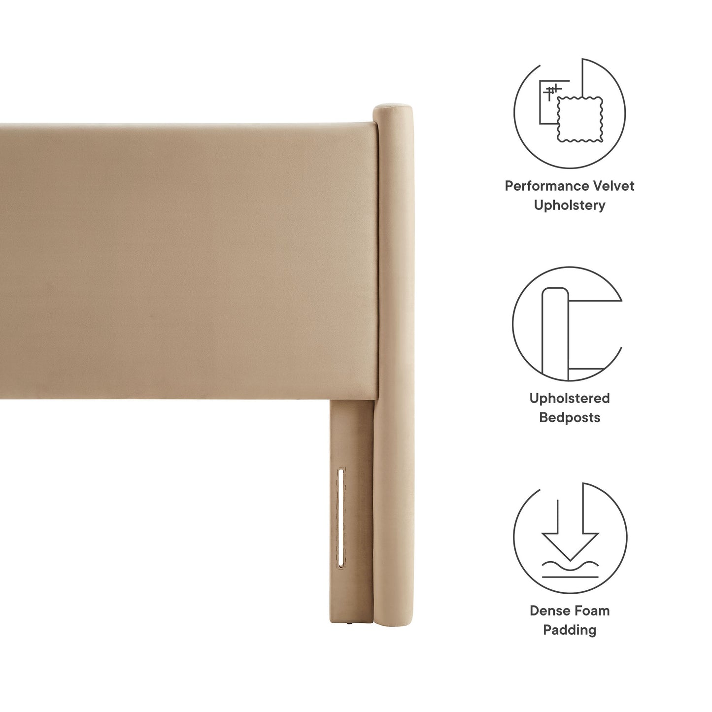 Rael Performance Velvet Twin Headboard by Modway | Headboards | Modishstore - 27