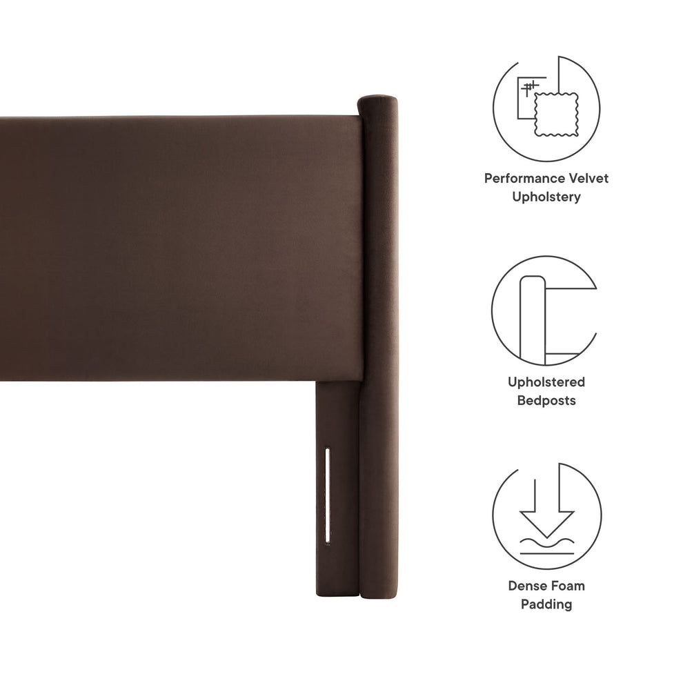 Rael Performance Velvet Full Headboard by Modway | Headboards | Modishstore - 13