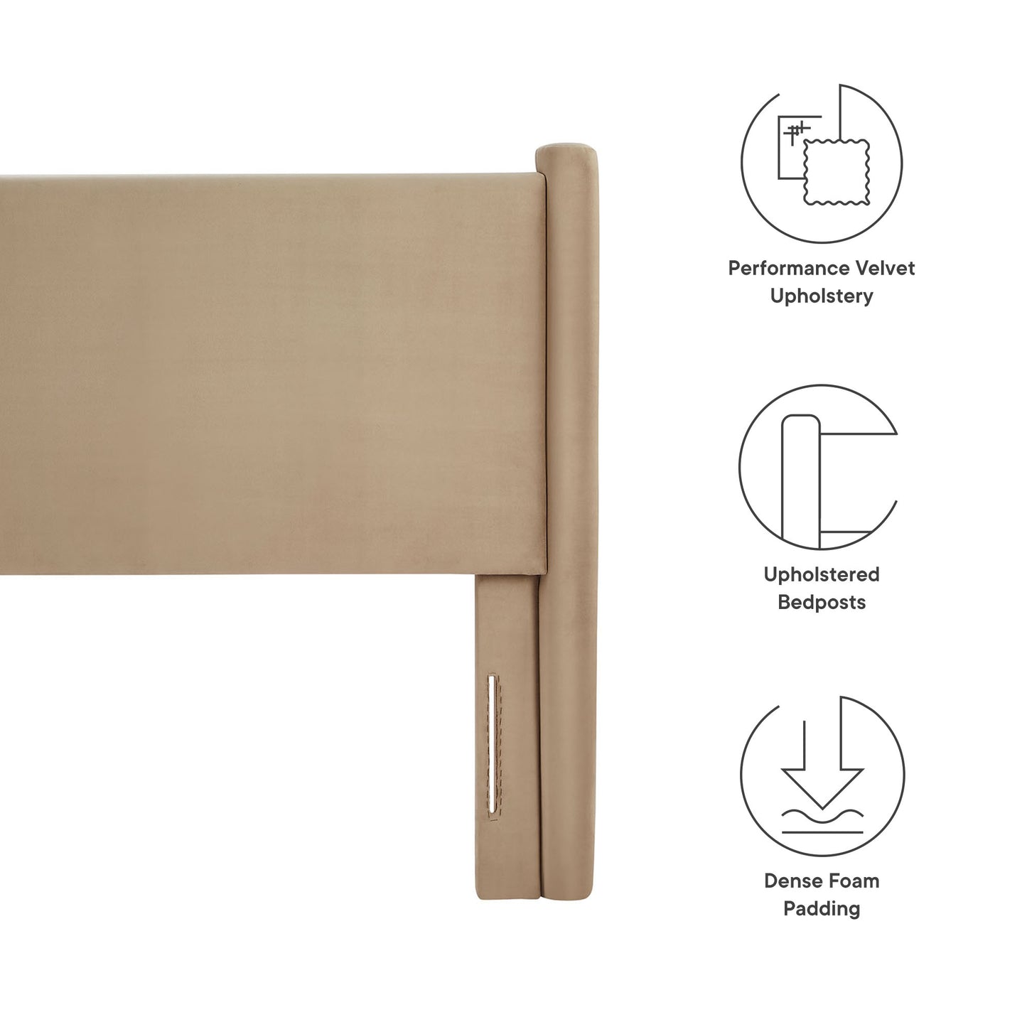 Rael Performance Velvet Queen Headboard by Modway | Headboards | Modishstore - 27