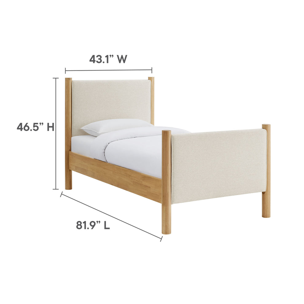 Maven Twin Size Fabric Upholstered Platform Bed by Modway | Beds | Modishstore - 9