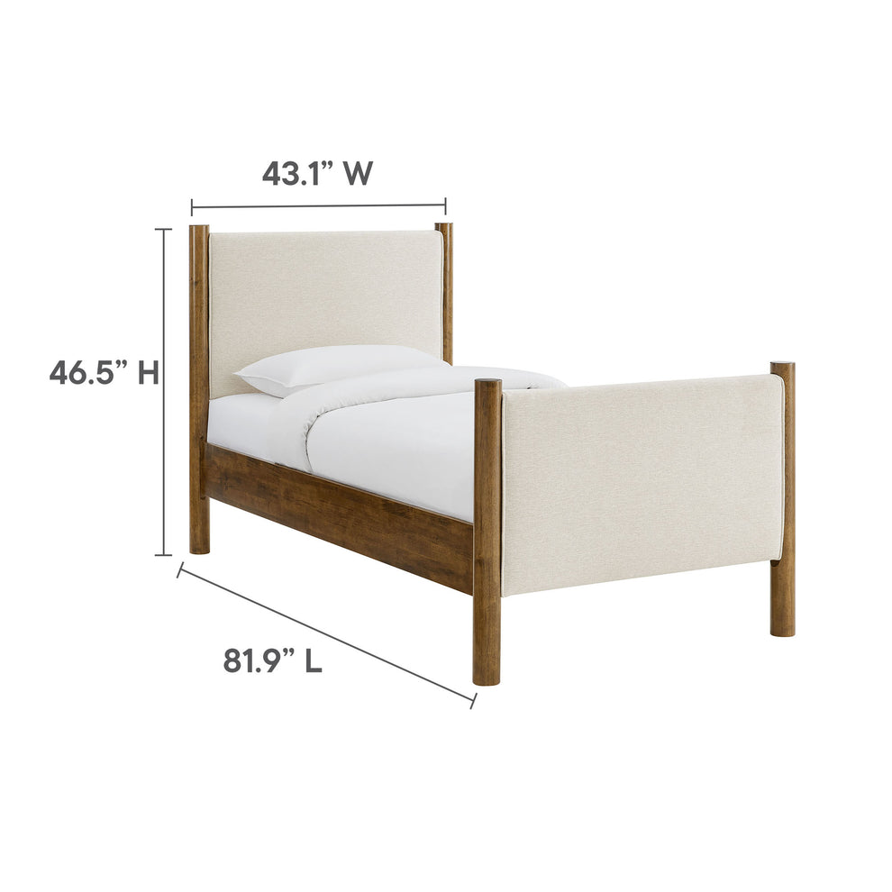 Maven Twin Size Fabric Upholstered Platform Bed by Modway | Beds | Modishstore - 18
