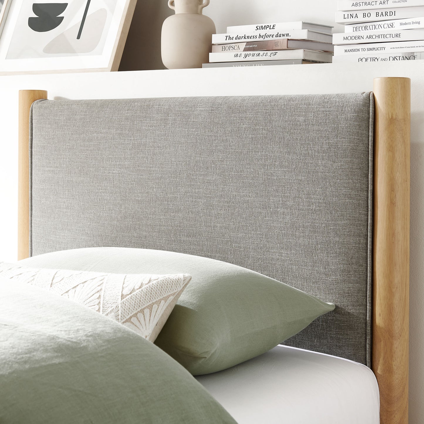 Maven Twin Size Fabric Upholstered Platform Bed by Modway | Beds | Modishstore - 24