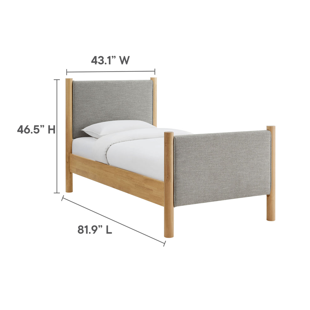 Maven Twin Size Fabric Upholstered Platform Bed by Modway | Beds | Modishstore - 27