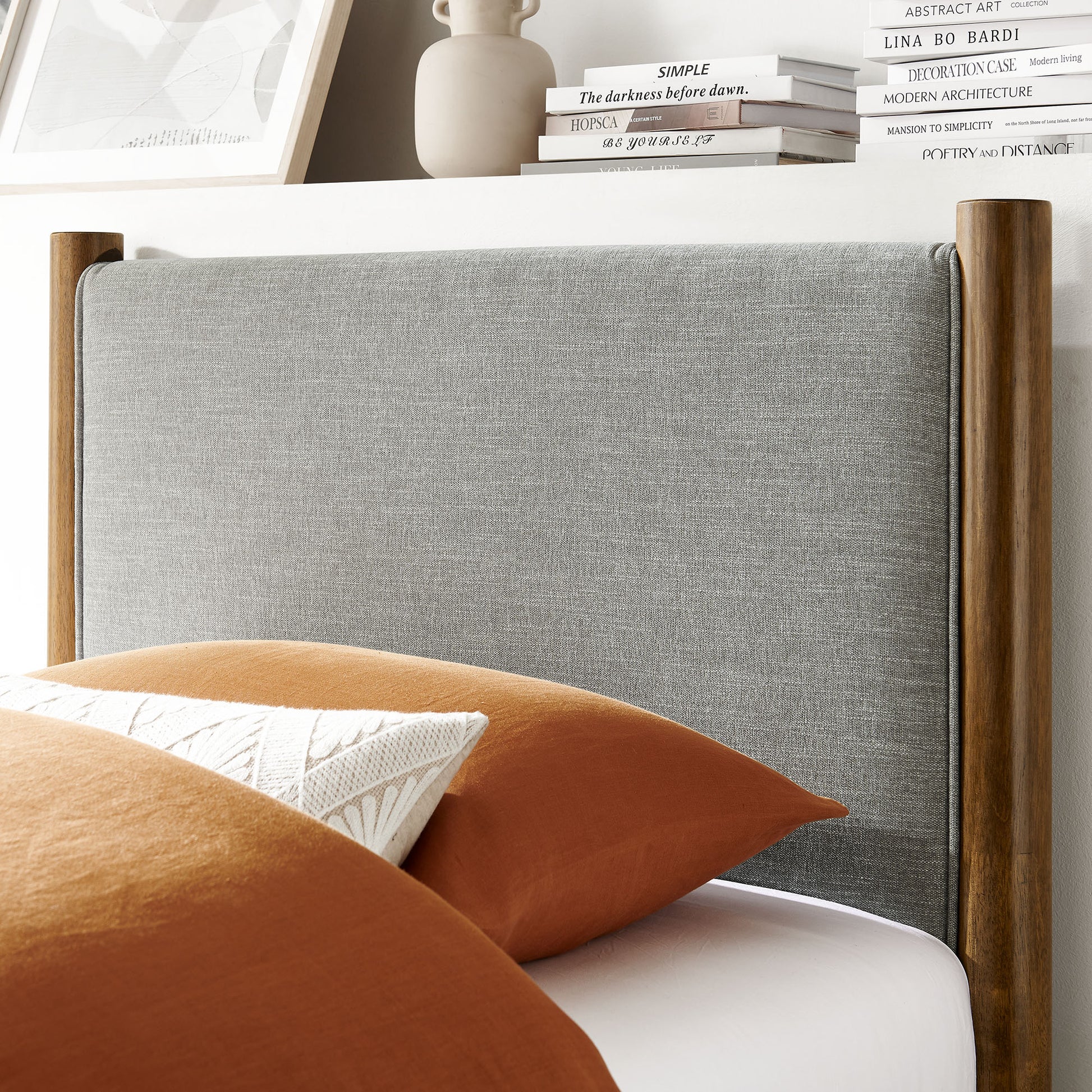 Maven Twin Size Fabric Upholstered Platform Bed by Modway | Beds | Modishstore - 33