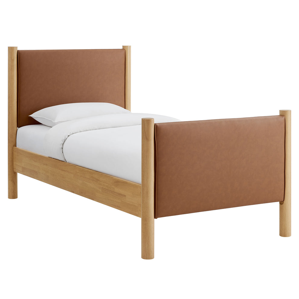 Maven Twin Size Vegan Leather Upholstered Platform Bed by Modway | Beds | Modishstore - 2